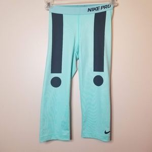 ❤ Nike Pro Exclamation Point DriFit Capris Sz S